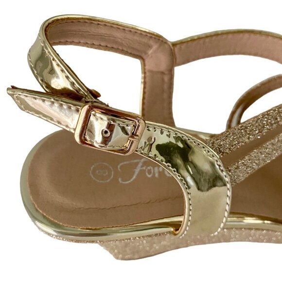 Forever Wedge Platform Sandals Open Toe Ankle Strap Women's Size 8 - Picture 12 of 15